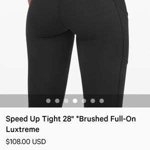 Lululemon speed up tight 28"